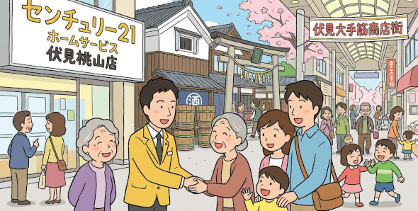 センチュリー21ホームサービス伏見桃山店は、京都市伏見区に密着した不動産会社です。