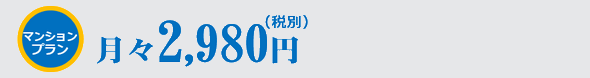 マンションプラン月額2980円