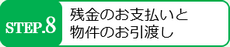 残金のお支払いと物件のお引渡しについてご説明いたします。